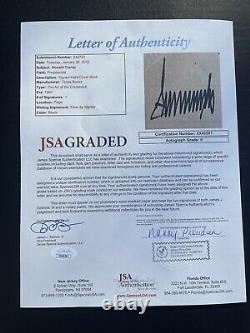 Donald Trump Signed The Art Of The Comeback Book JSA LOA Auto Grade 9 Pres #45