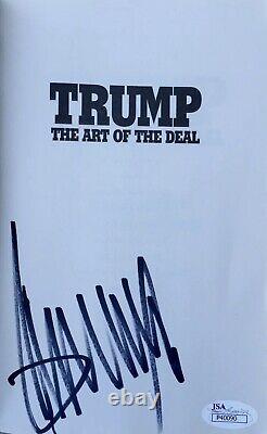 Donald Trump Signed (The Art of The Deal) Paperback Book JSA