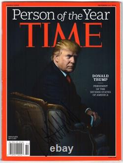 Donald Trump Signed Time Person Of The Year Magazine (december 19, 2016) Jsa Loa