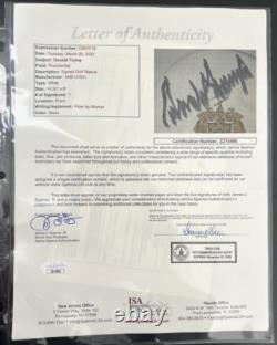 Donald Trump Signed Trump Golf Club DC Driver Cover JSA LOA Original Sticker
