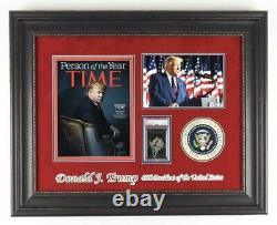 Donald Trump Signed Trump The Game Card Framed Display Maga Psa Coa