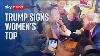 Donald Trump Signs Woman S Top In Iowa Restaurant