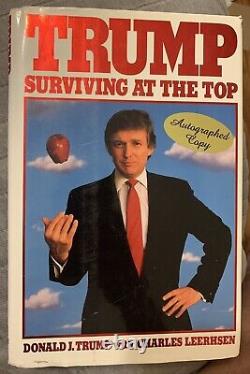 Donald Trump Surviving At The Top autographed Hardback Book