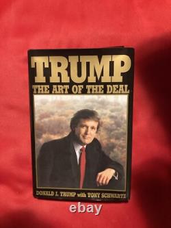 Donald Trump THE ART OF THE DEAL signed book