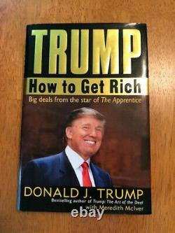 Donald Trump TRUMP HOW TO GET RICH 1st Edition SIGNED Book