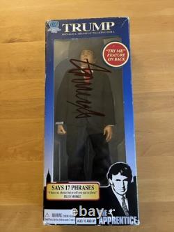 Donald Trump The Apprentice 2004 Autographed Signed 12 Inch Talking Doll works