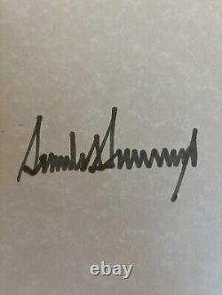 Donald Trump The Art of the Comeback First Edition Signed By Donald Trump