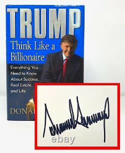 Donald Trump Think Like a Billionaire SIGNED 1st 1st President USA NR
