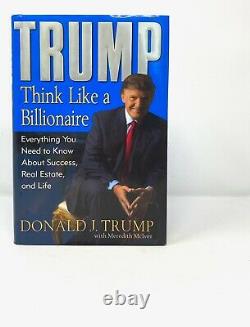 Donald Trump Think Like a Billionaire SIGNED 1st 1st President USA NR