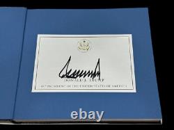 Donald Trump US President Save America Signed Large Autograph Photo Book JSA