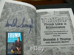 Donald Trump USA Orig. Buch book signed signiert autograph Signatur Autogramm