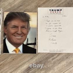 Donald Trump USA President Autographed 8x10 Hand Signed Photo MAGA (Read)