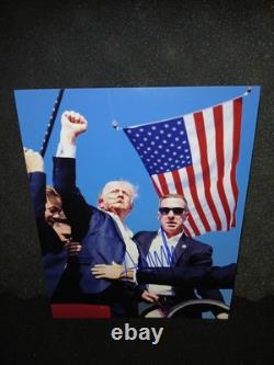 Donald Trump USA President Autographed 8x10 signed Photo Picture with COA Fight