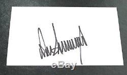 Donald Trump United States President Vintage Signed Autograph 3x5 Index Card