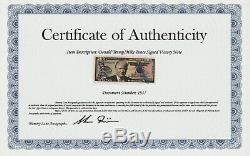 Donald Trump and Mike Pence Signed Authentic Victory Note with COA