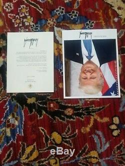 Donald Trump authentic signed autographed letter with picture real plated gold