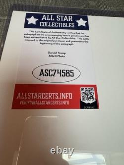 Donald Trump autographed 8x10 Picture signed Photo Dual COAs President Trump