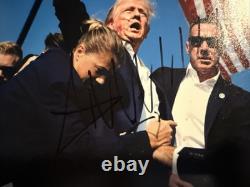Donald Trump autographed 8x10 Picture with COA Day Trump Was Shot