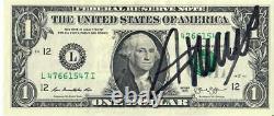 Donald Trump autographed One Dollar Bill signed Very Nice and COA