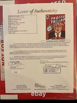 Donald Trump autographed cereal box PSA & JSA