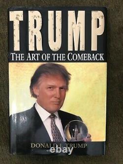 Donald Trump autographed copy of the Art of the Comeback/1st Ed