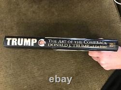 Donald Trump autographed copy of the Art of the Comeback/1st Ed