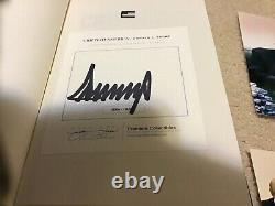 Donald Trump certified Autographed Crippled America Book Number 4006/ 10,000