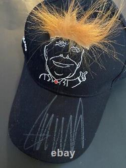 Donald Trump hand signed Crazy Hair MAGA Hat