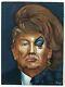 Donald Trump In Drag Dragrace Crossdress Original Oil Painting Black Velvet A387