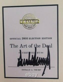 Donald Trump signed Art of the Deal
