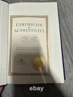 Donald Trump signed Crippled America authentic limited edition book COA