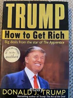 Donald Trump signed How To Get Rich