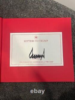 Donald Trump signed Letters To Trump book Bookplate President