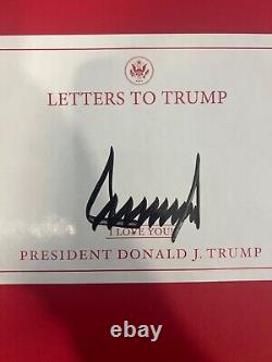 Donald Trump signed Letters To Trump book Bookplate President