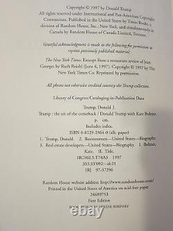 Donald Trump signed book JSA coa + Exact Proof! President Trump nice autograph