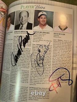 Donald trump Peyton Manning And More Signed Autographed Golf Program PSA/DNA COA