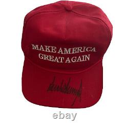 Donald trump autographed hat