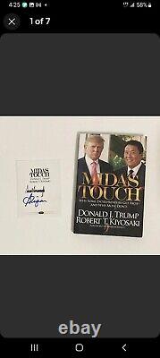 Donald trump signed bookplate On his book Midas touch. 1st Edition