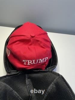 Donald trump signed maga hat with certification, protection and display box