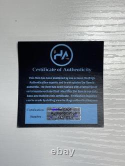 Donald trump signed maga hat with certification, protection and display box