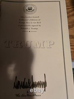 Easton Press, How to Get Rich by Donald Trump Signed Edition Absolute Mint
