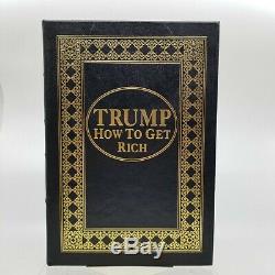 Easton Press Signed Edition President Donald J. Trump HOW TO GET RICH with COA 45