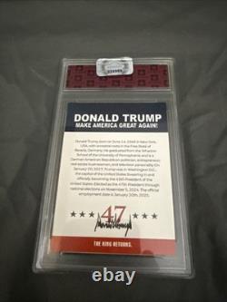 Elon Musk Signed Card Donald Trump Rally Pennsylvania Oct 5 2024 COA