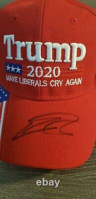 Eric Trump Autographed Signed Make Liberals Cry Again 2020 Hat Donald Jsa Coa