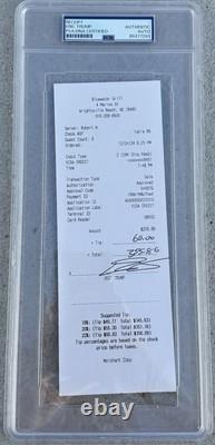 Eric Trump Signed Autographed Bluewater Grill Restaurant Receipt PSA/DNA Slabbed