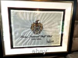 Framed Autographed Flag by Mr. Donald Trump President of The United States