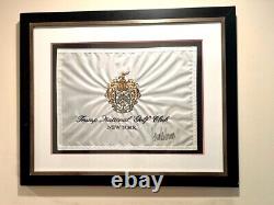 Framed Autographed Flag by Mr. Donald Trump President of The United States