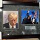 Framed Navy Seal Robert O'neill Signed Donald Trump Photo Collage President Psa