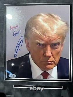 Framed Navy SEAL Robert O'Neill Signed Donald Trump Photo Collage President PSA