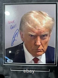 Framed Navy SEAL Robert O'Neill Signed Donald Trump Photo Collage President PSA